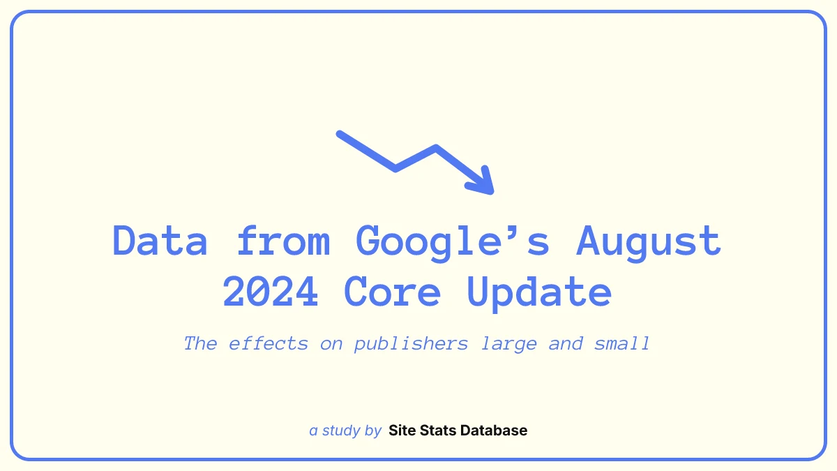 August core update data