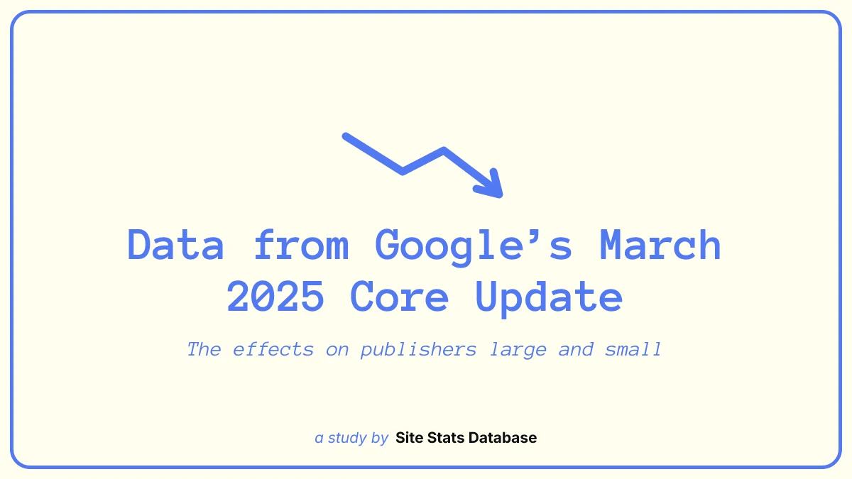 March 2025 Core Update Data