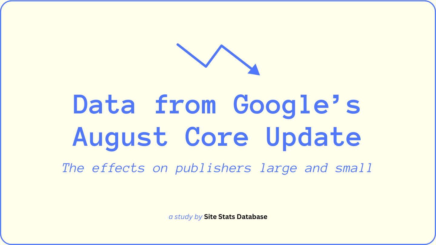 August core update data